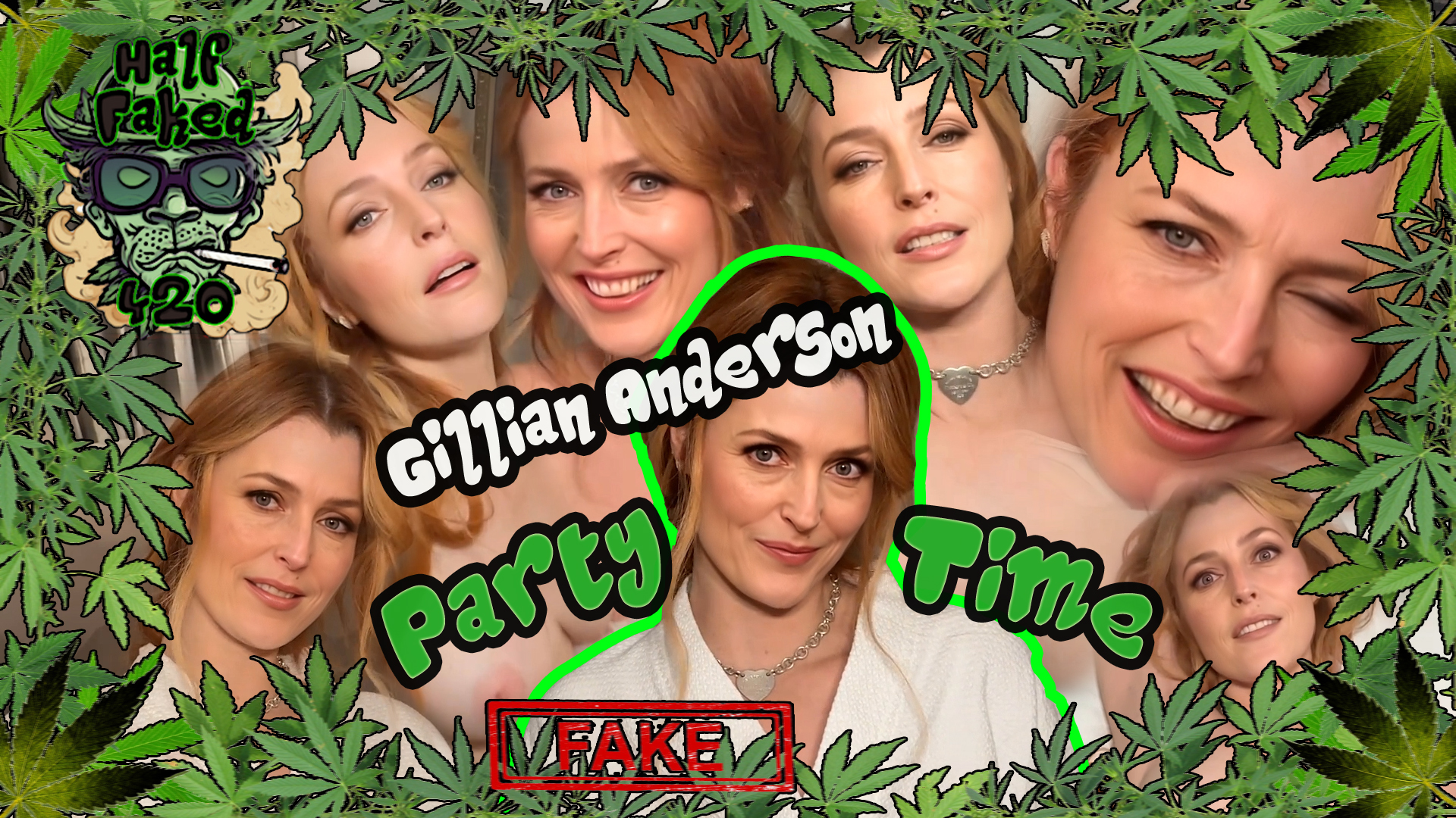 Gillian Anderson - Party Time | FAKE