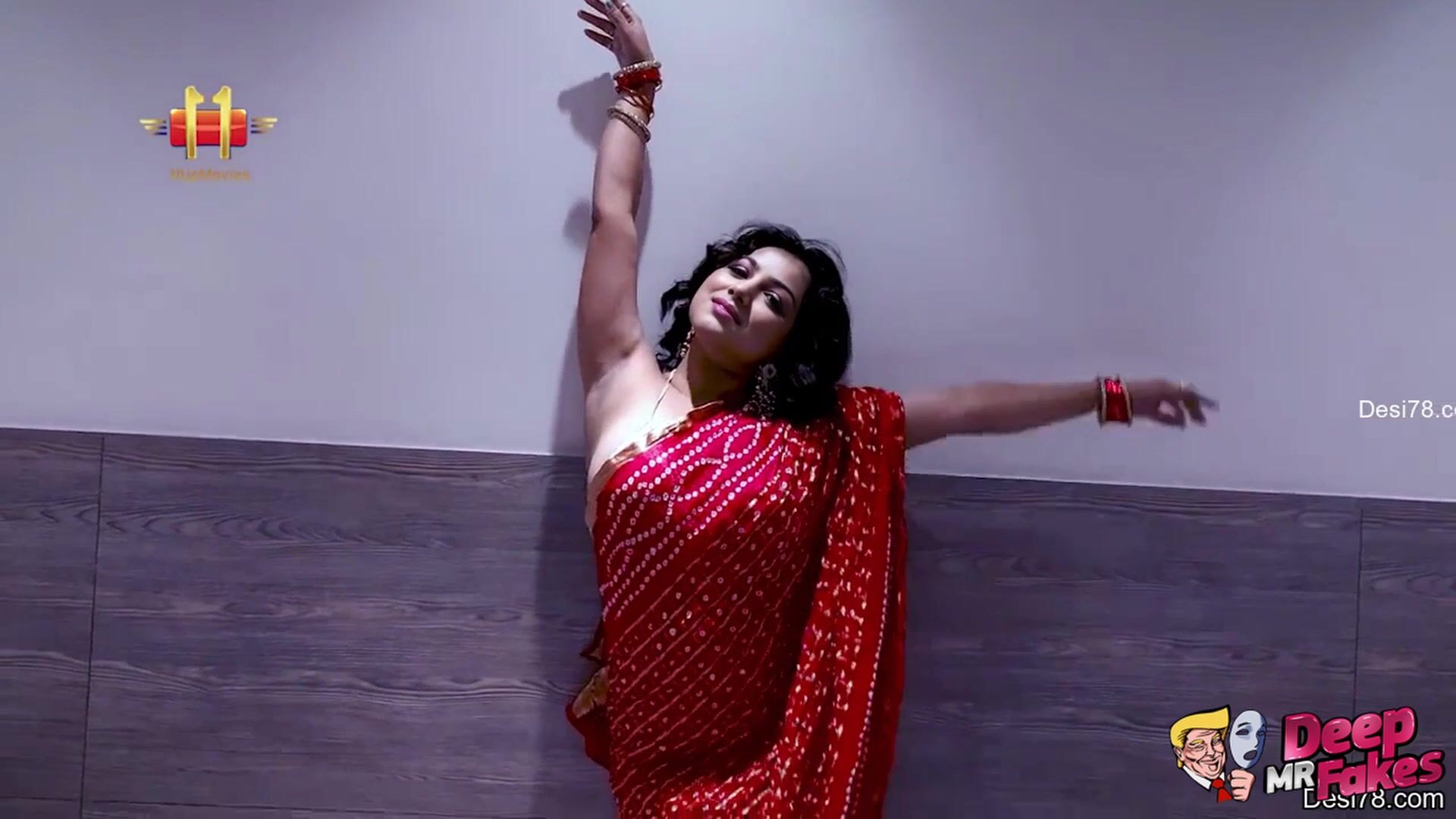 Ayesha Takia Stripping her Saree