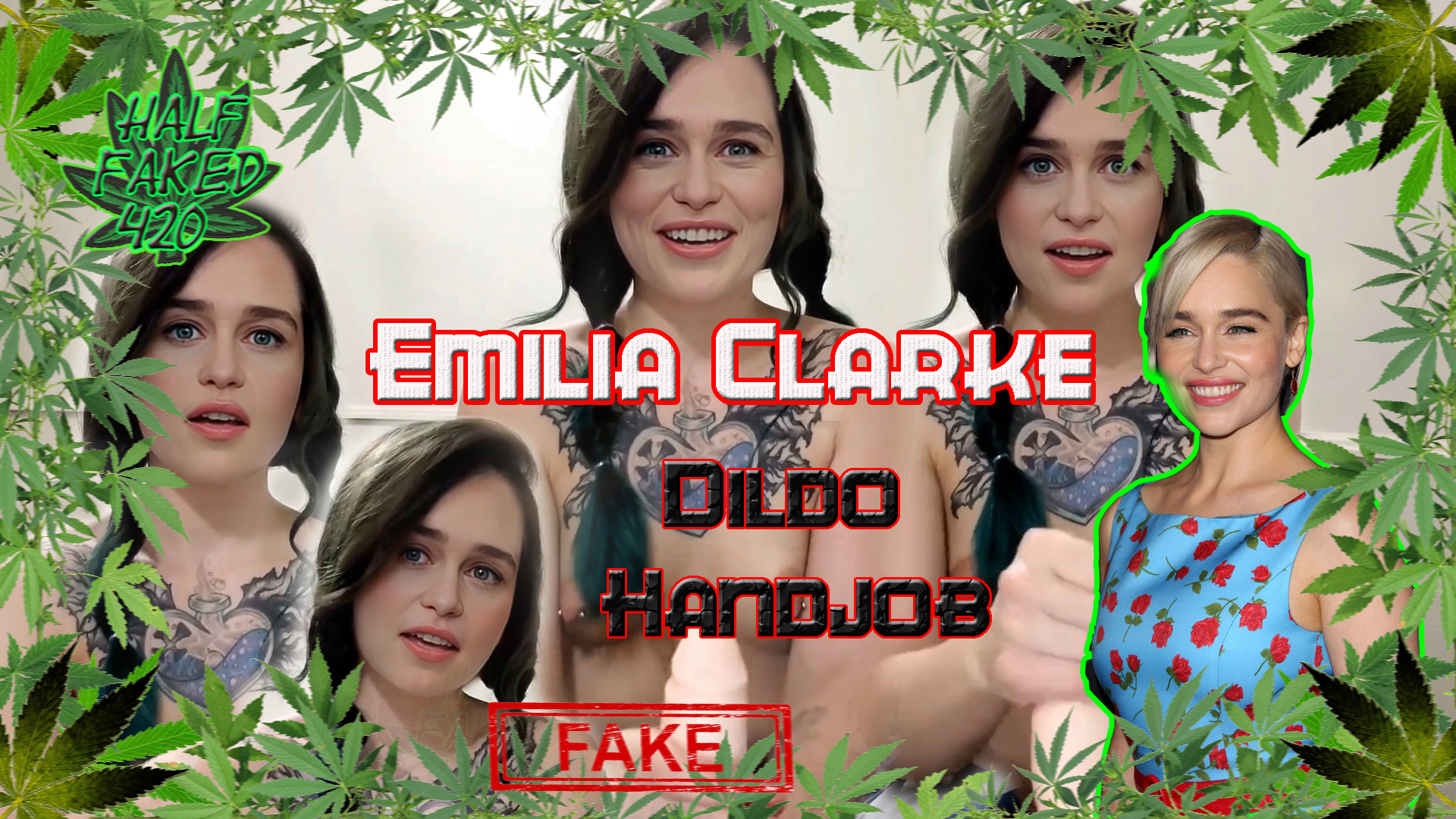 Emilia Clarke - Dildo handjob - JOi | FAKE