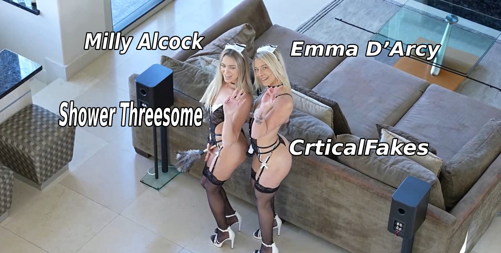 Milly Alcock & Emma D'Arcy Shower Threesome