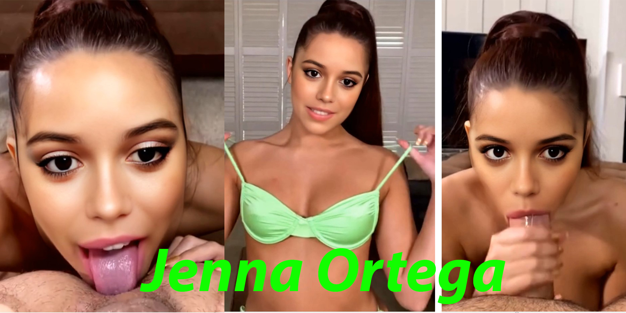 Jenna Ortega meets new people by making rimjob and blowjobs