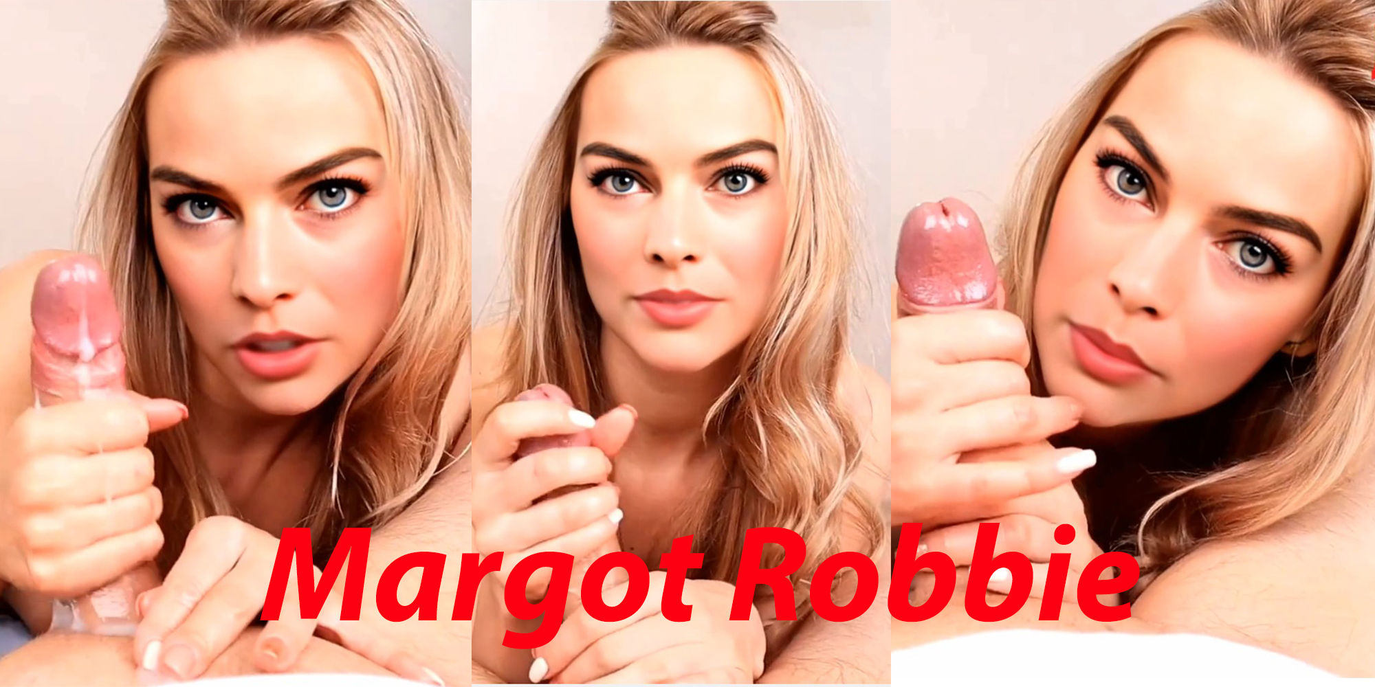 Margot Robbie Barbie's amazing teasing and blowjob Remastered