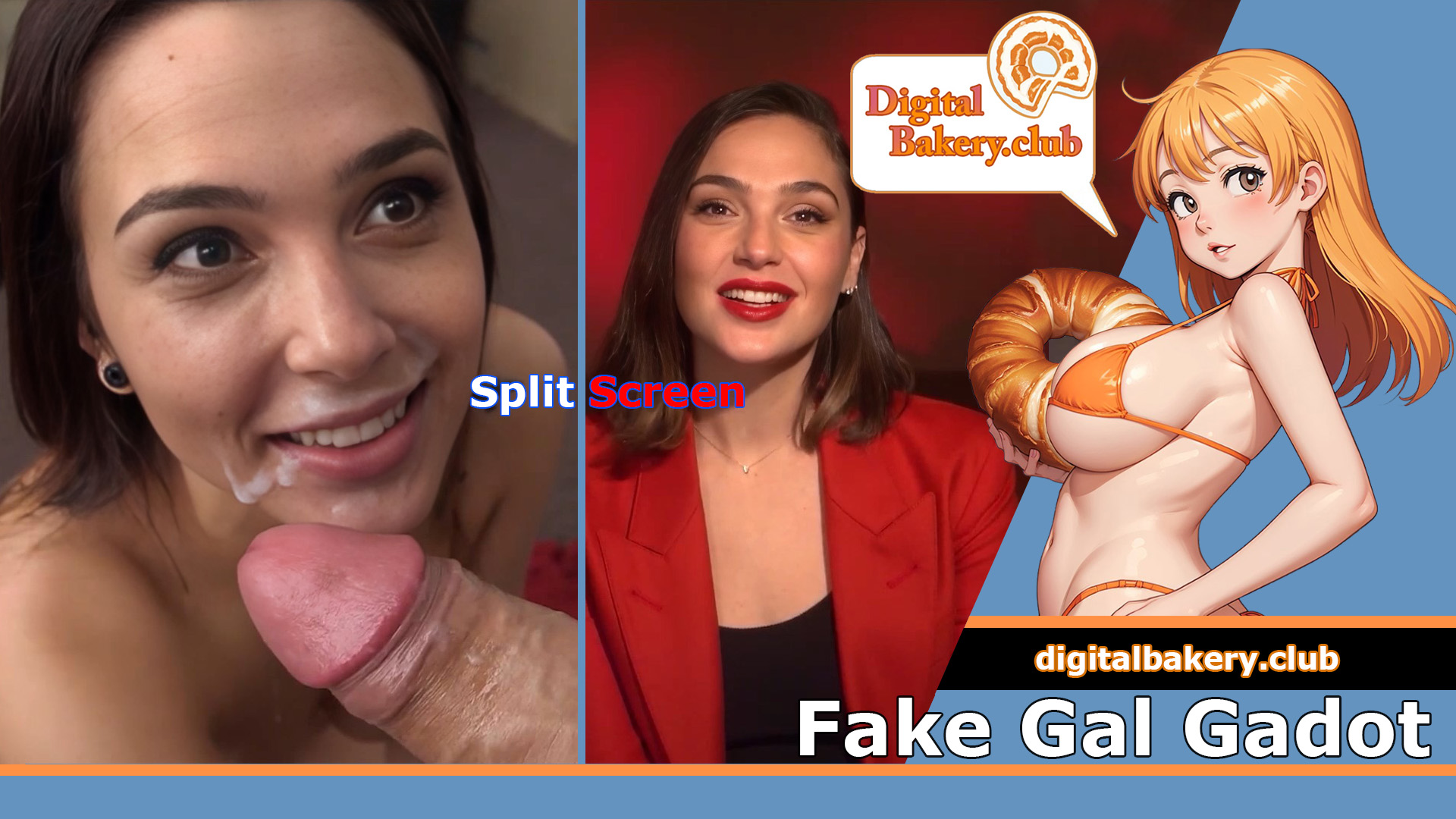 Fake Gal Gadot - Split Screen (trailer) - 10.27.2024 / Free Download