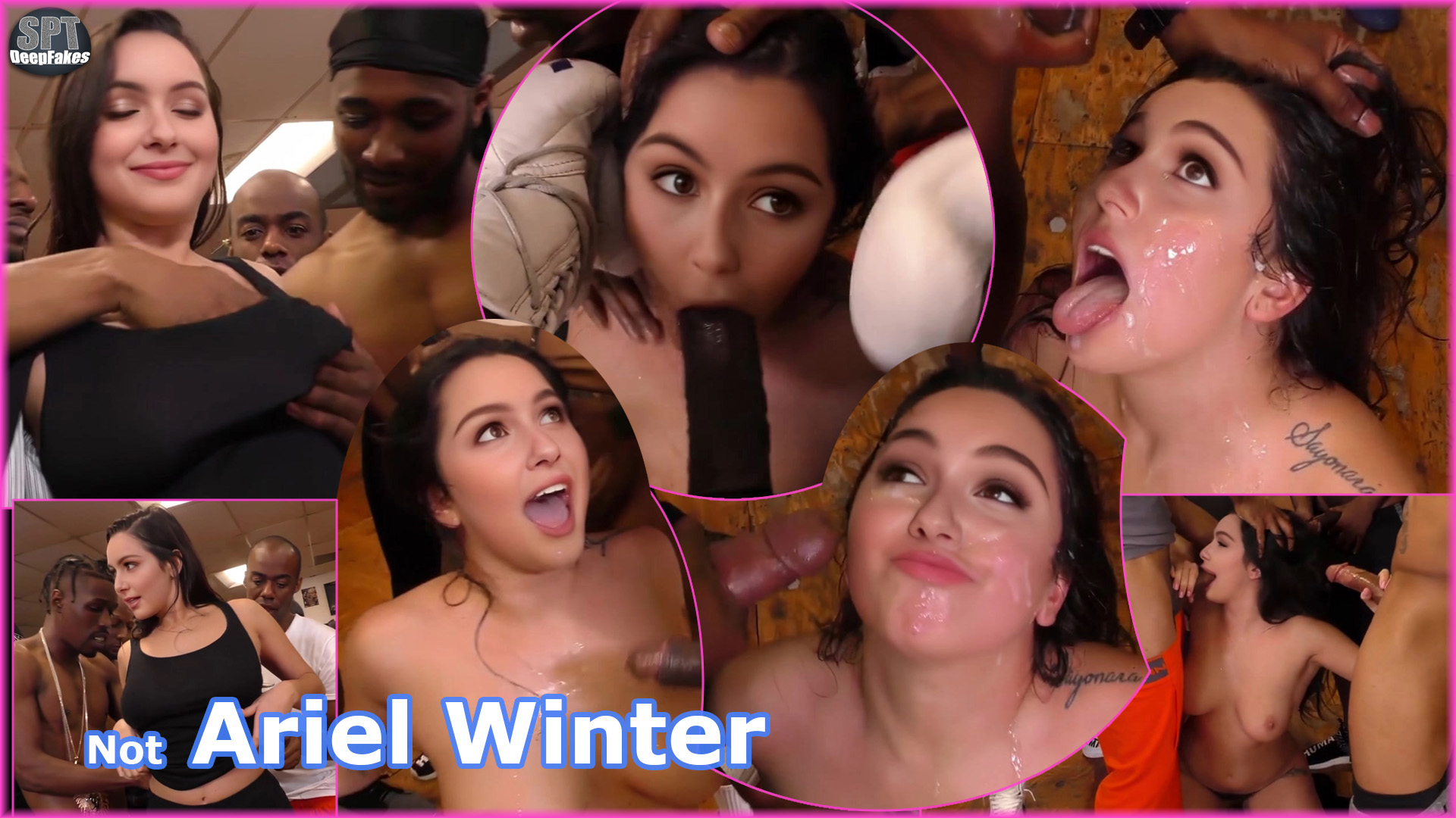 Not Ariel Winter Interracial Blowbang (trailer)