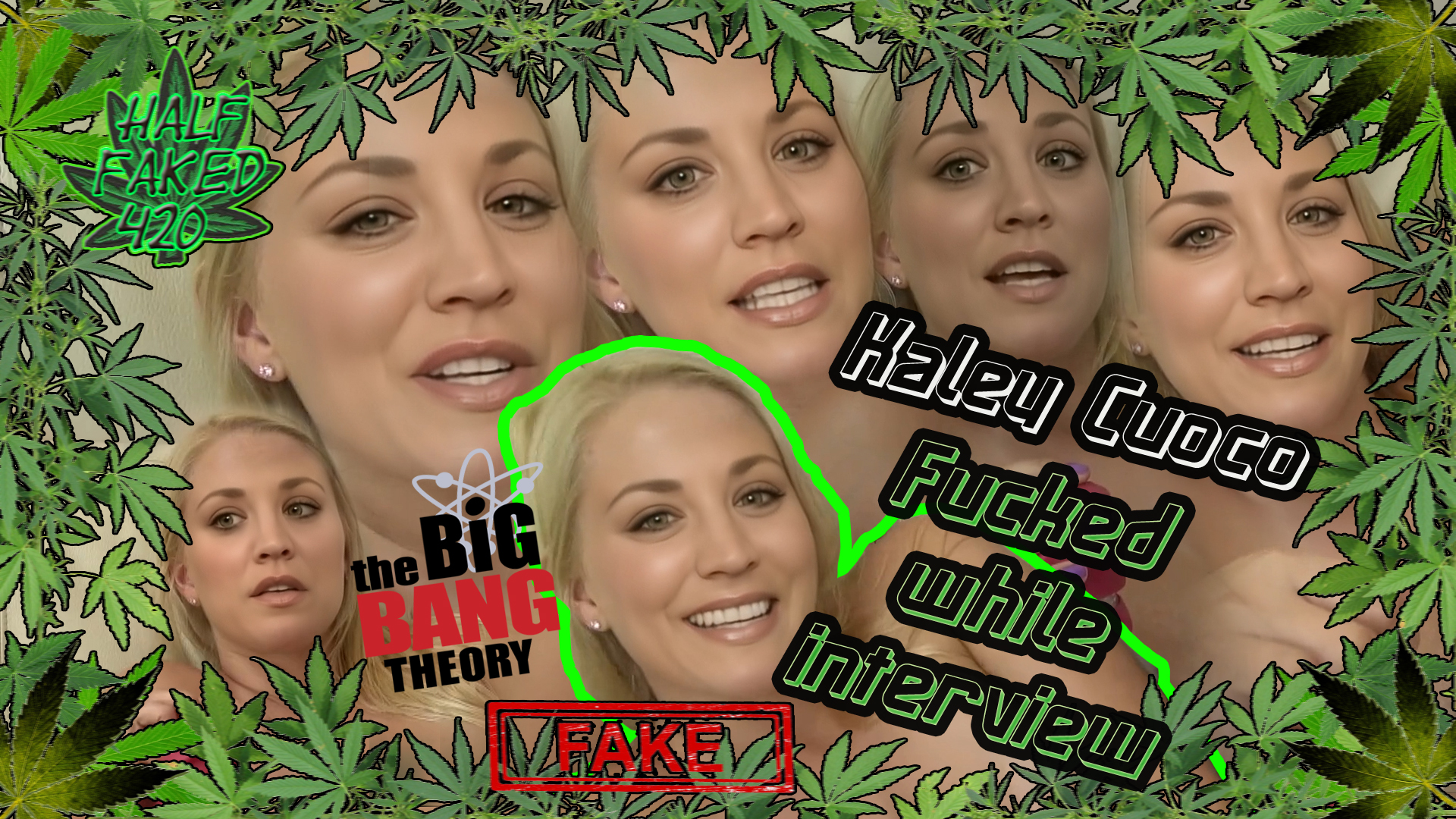 Kaley Cuoco - Fucked while interview | FAKE