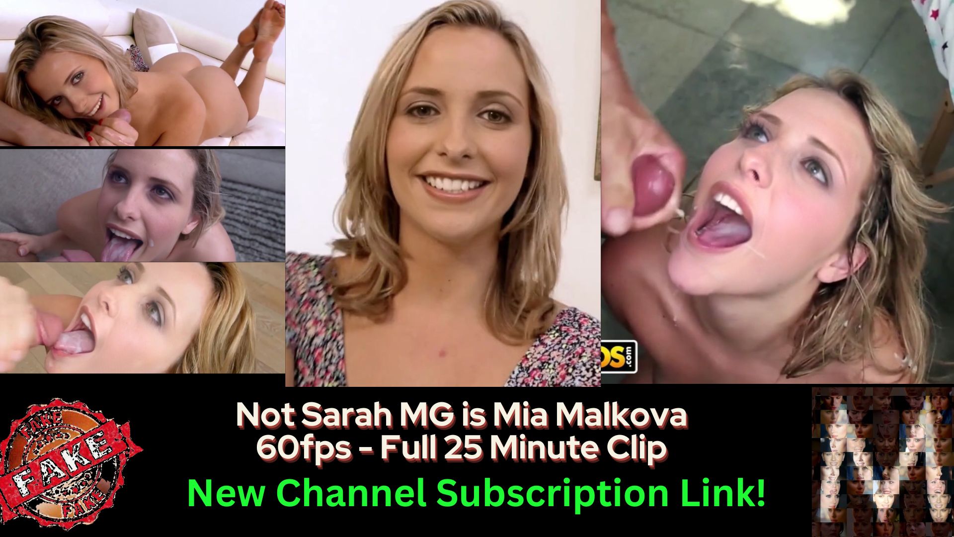 Not Sarah MG (Fake) to 60fps POV Mia Malkova (Full 26 min Clip)