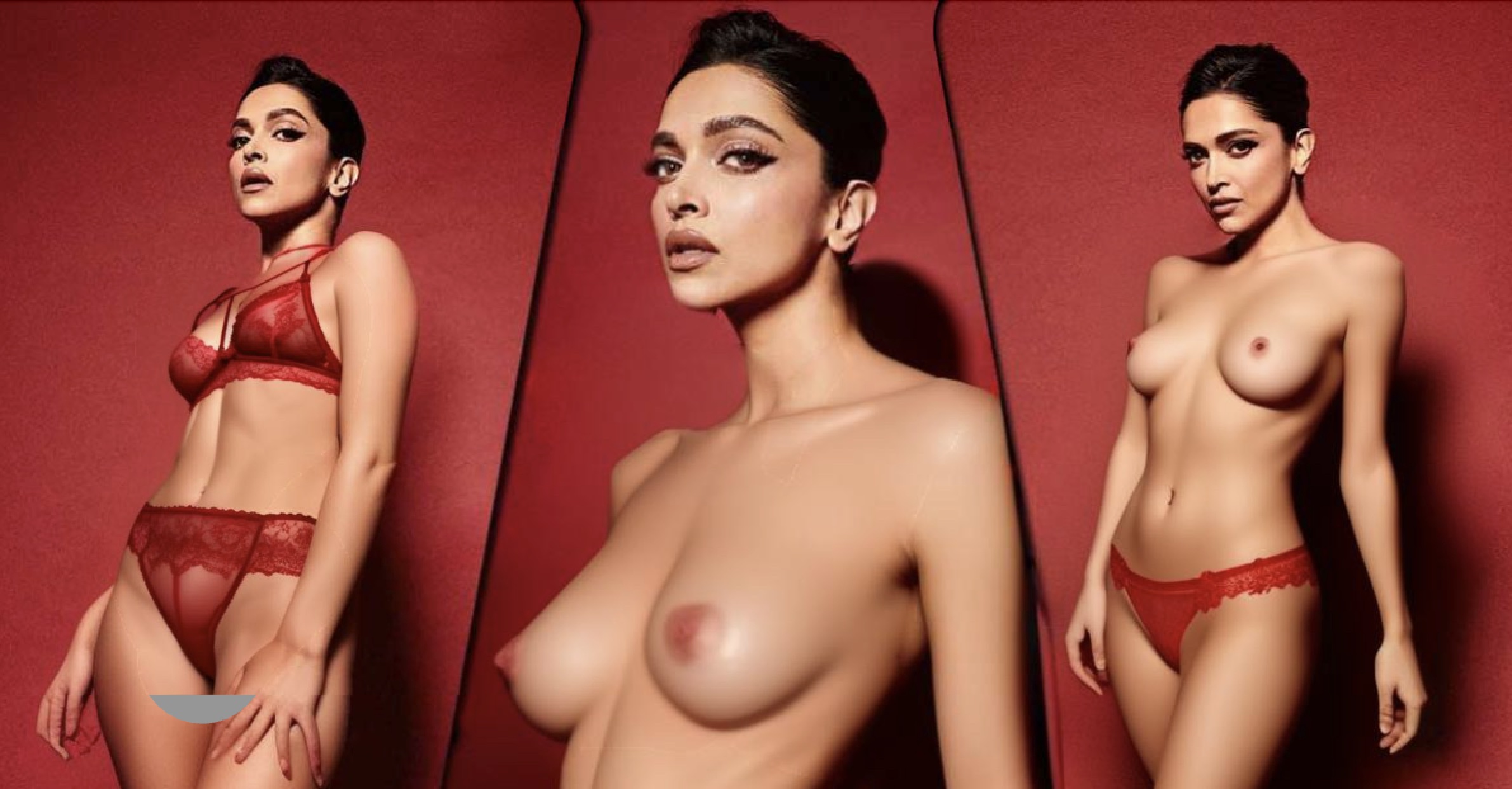 Gorgeous Deepika Padukone Showcases Her Amazing Body In Different Hot Lingerie